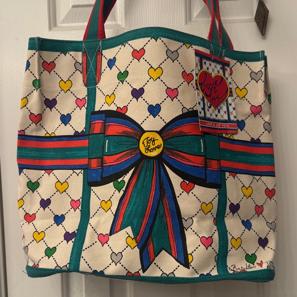 Brighton Multicolor Heart Tote NWT
